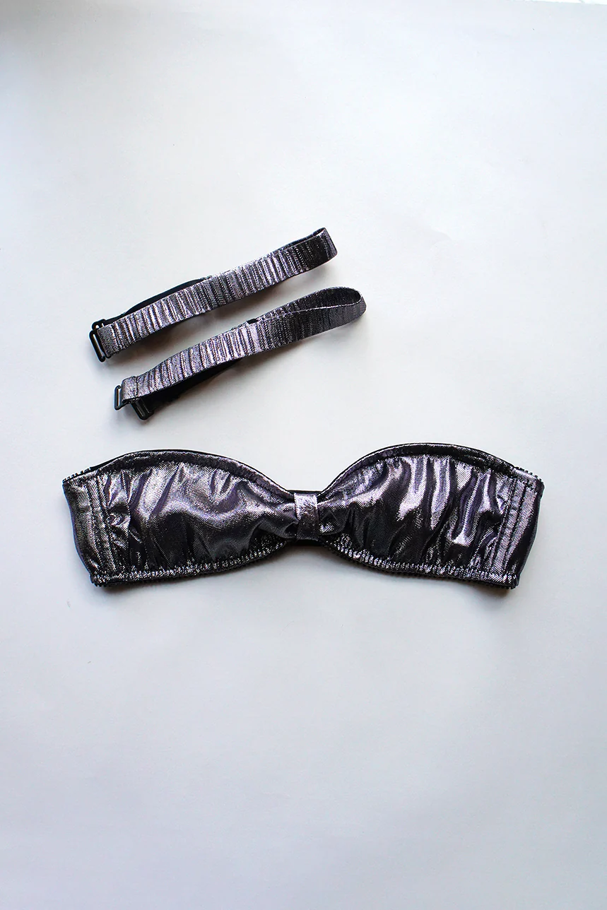 Verity Metallic Bandeau Bralette - Image 3